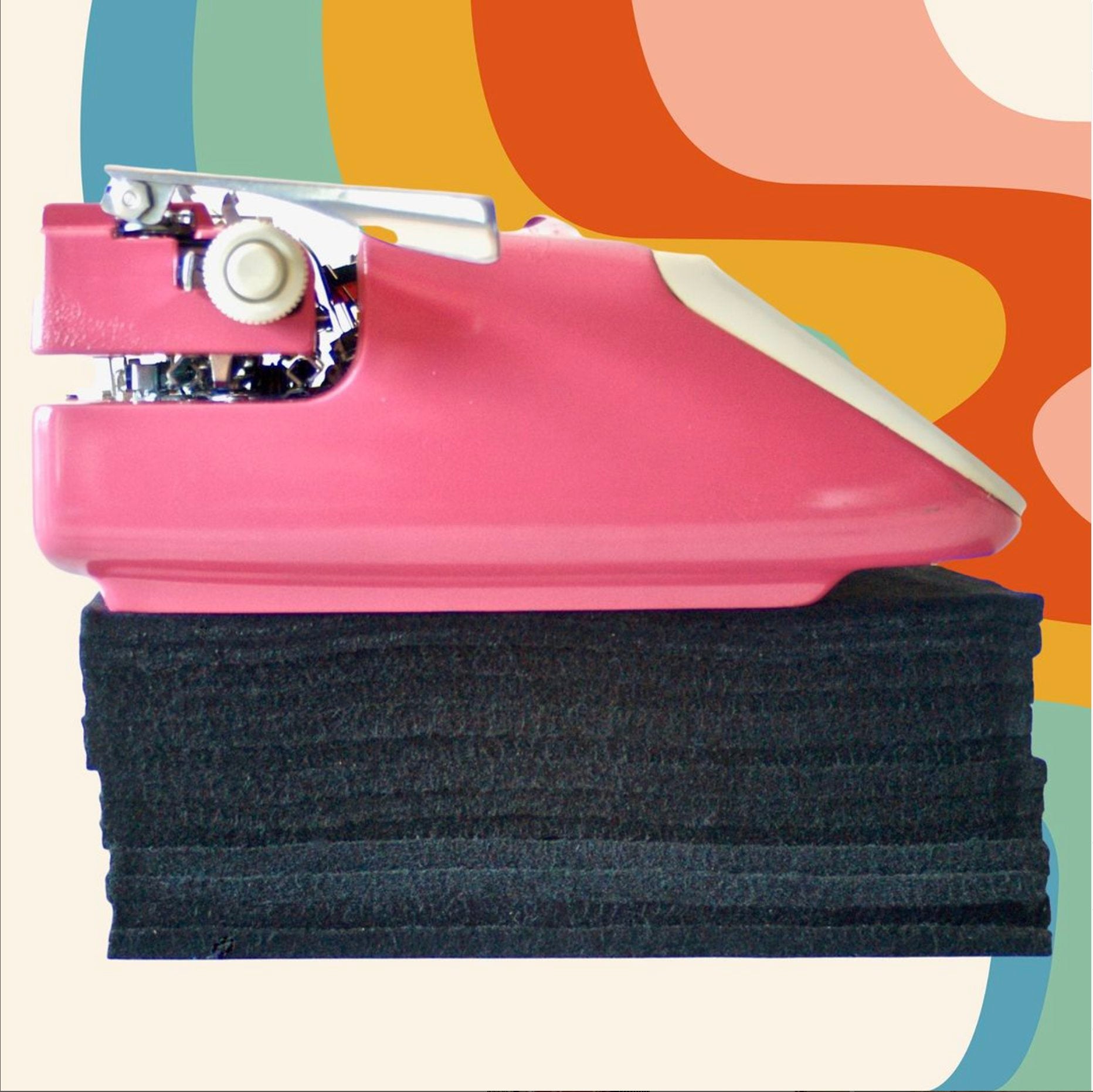 Translation missing: en.pink typewriter on a stack of typewriter pads: Accessories
