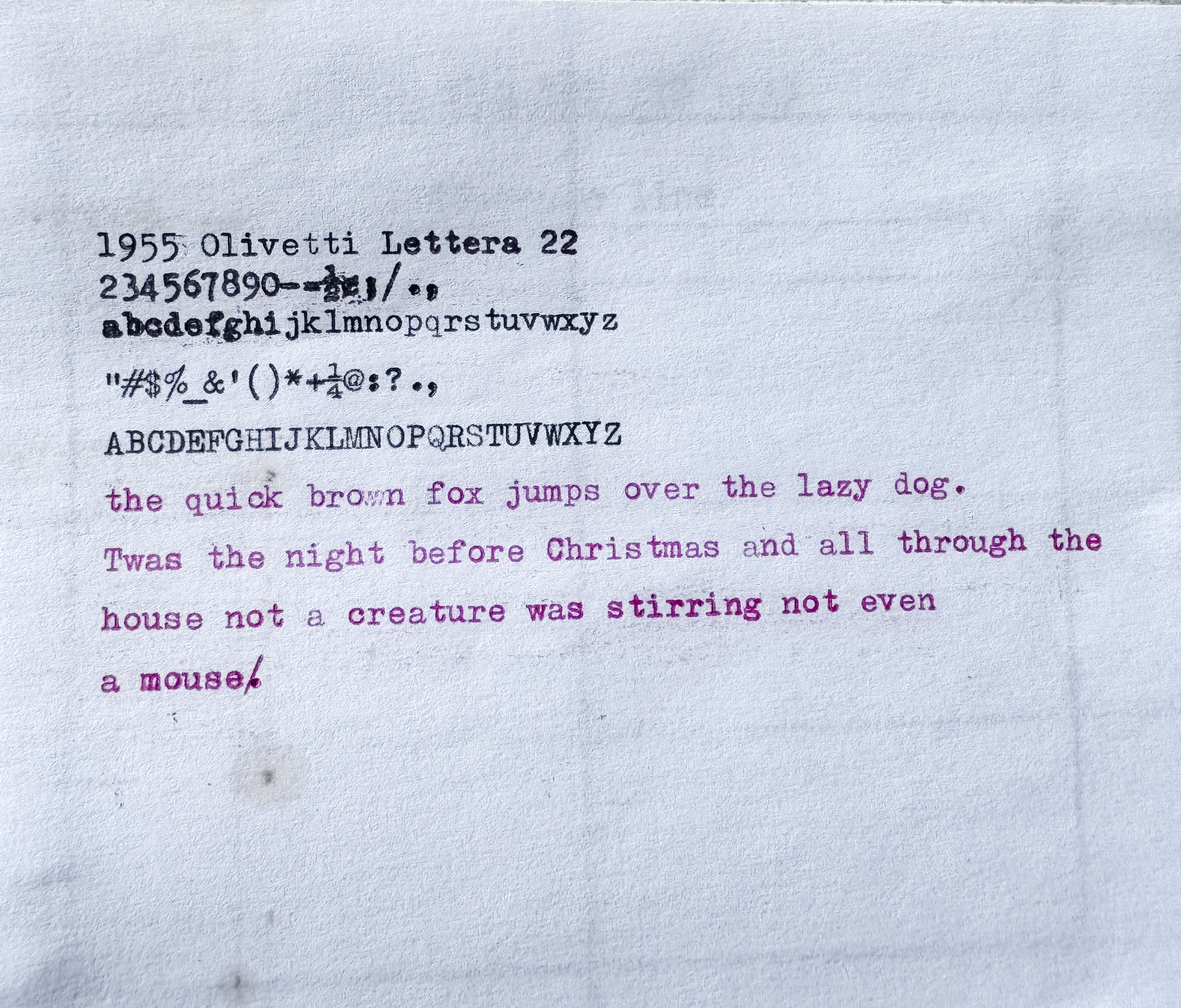 1955 Olivetti Lettera 22, Brown
