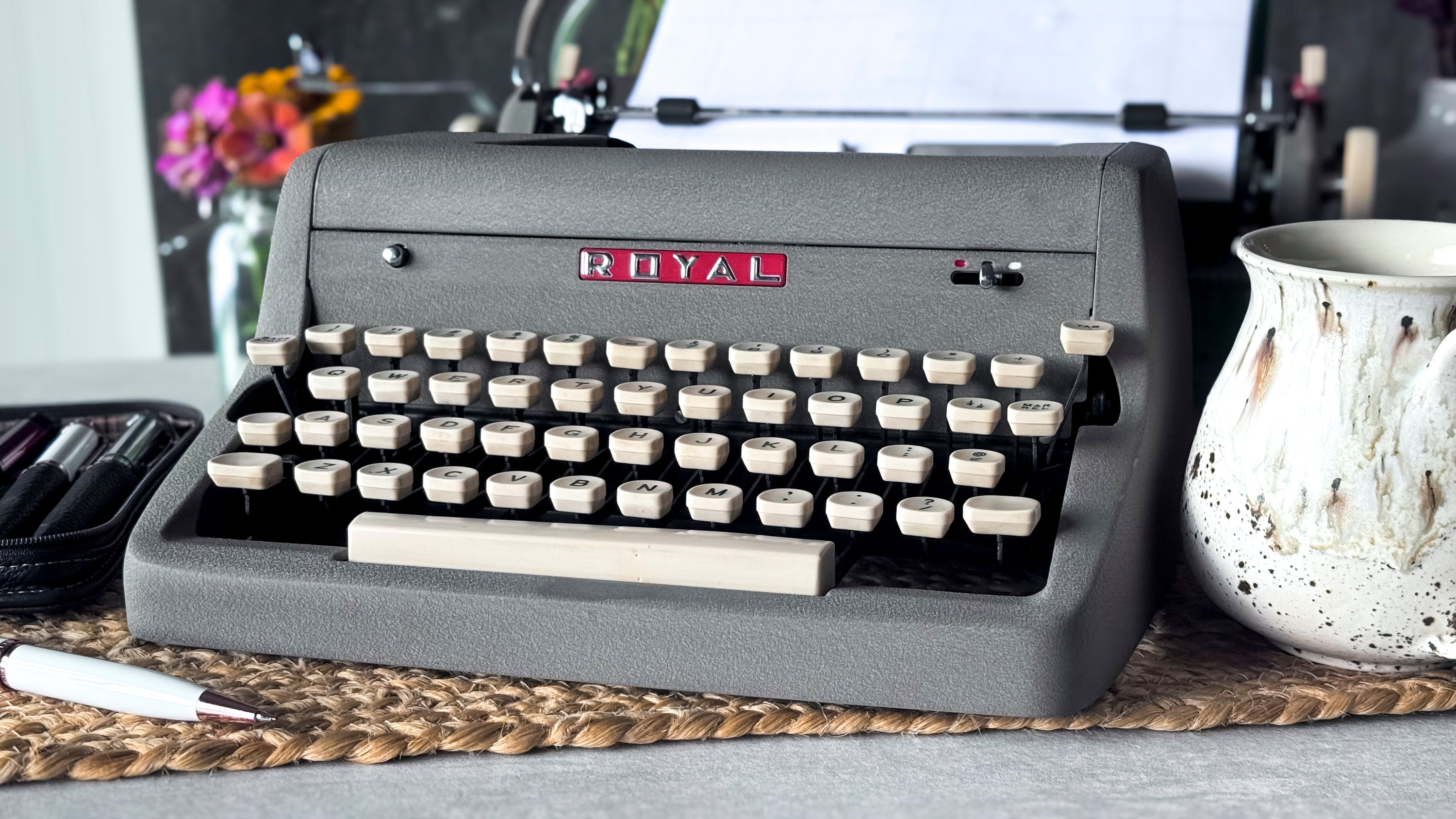 1957 Royal Quiet Deluxe, Blue-Grey