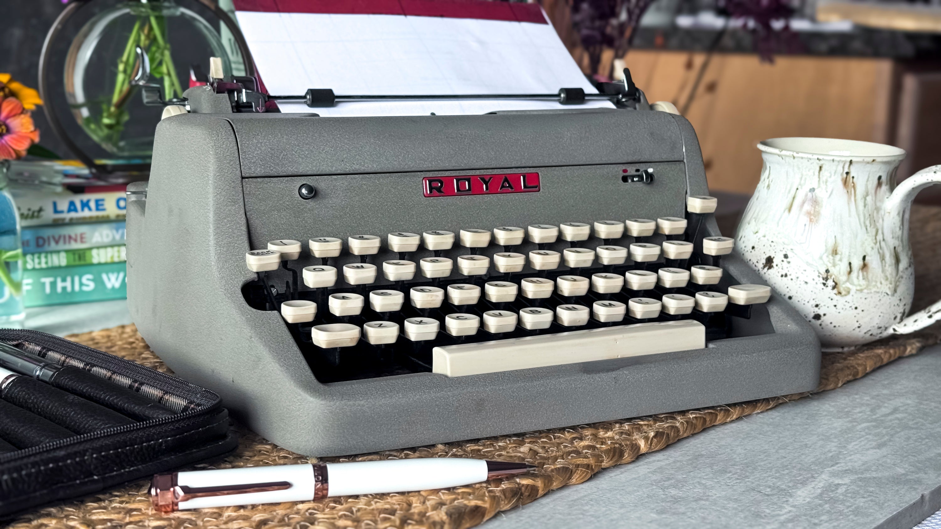 1957 Royal Quiet Deluxe, Blue-Grey