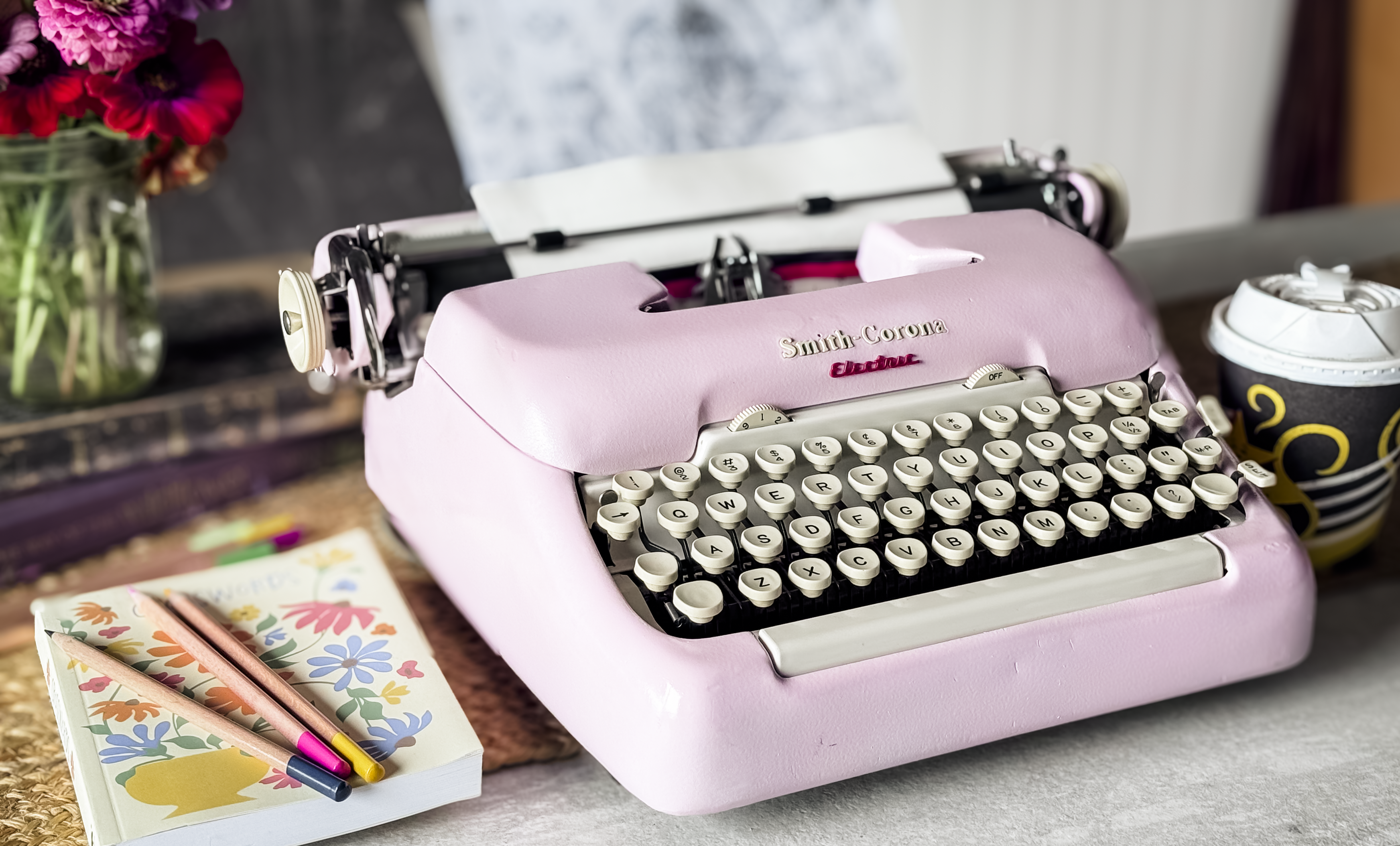 1960 Smith Corona Electra 12, Pink