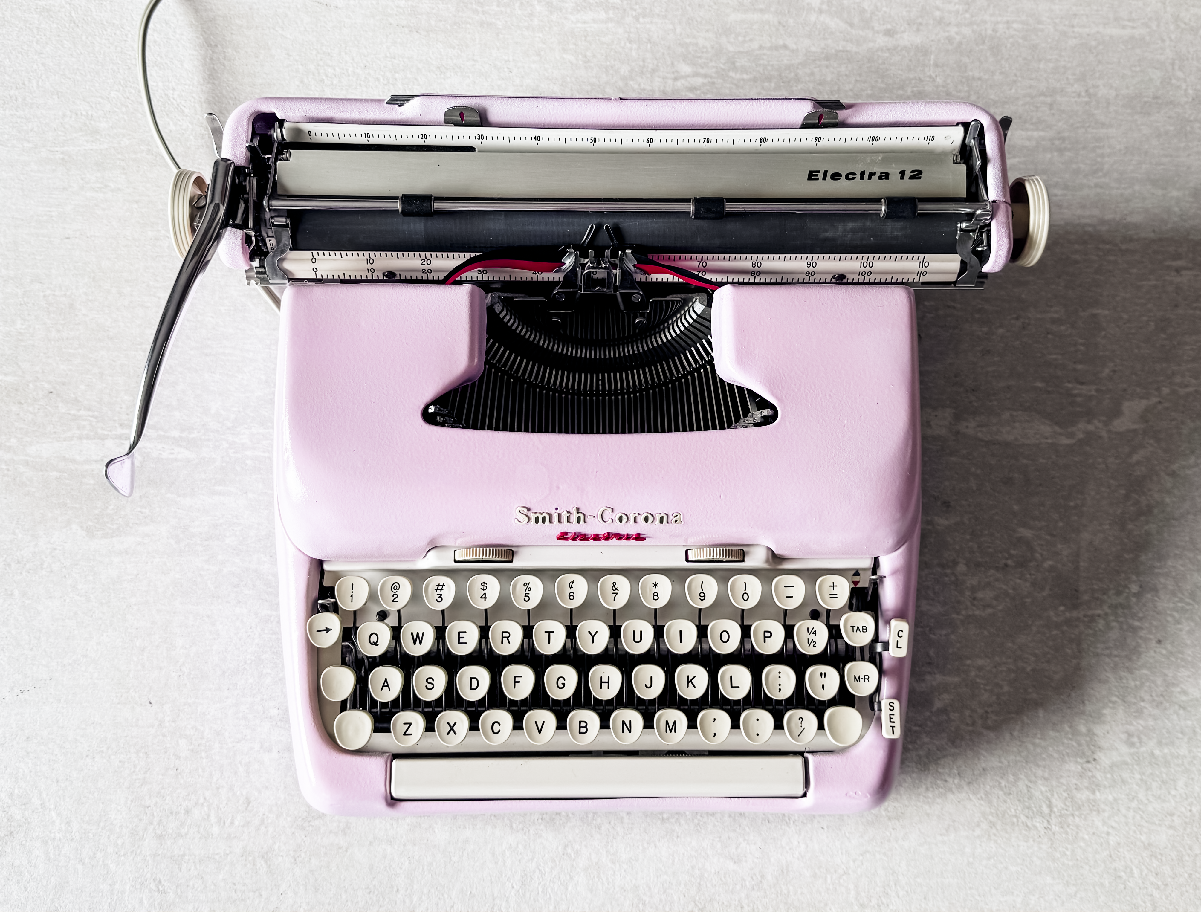1960 Smith Corona Electra 12, Pink