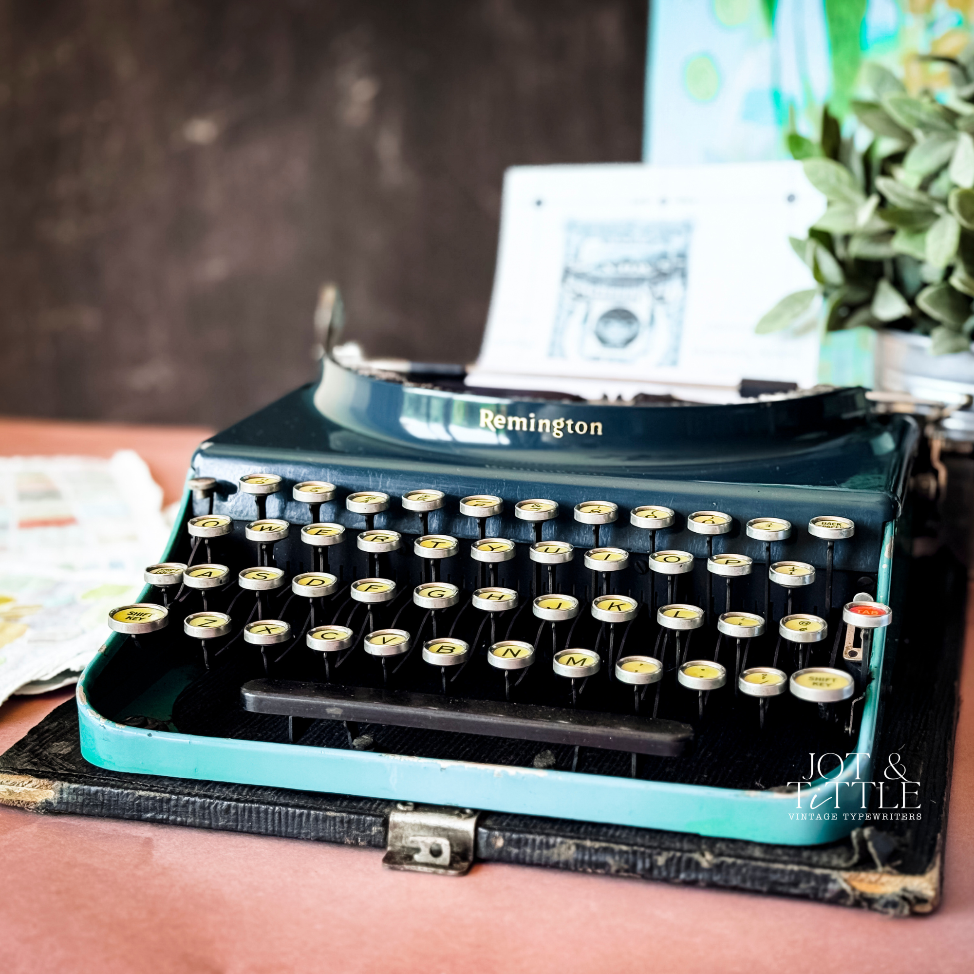 1929 Remington Portable No. 3, Teal
