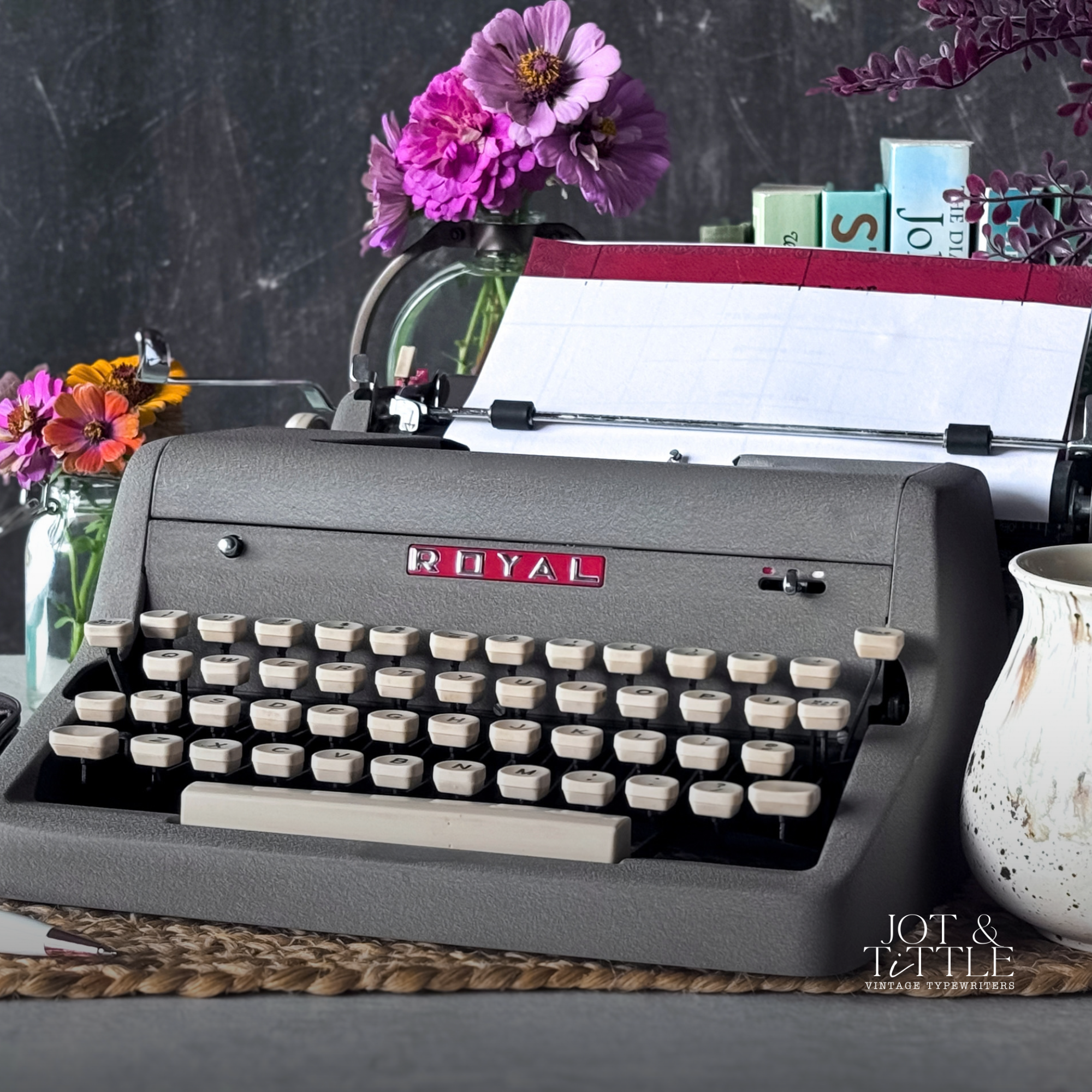 1957 Royal Quiet Deluxe, Blue-Grey